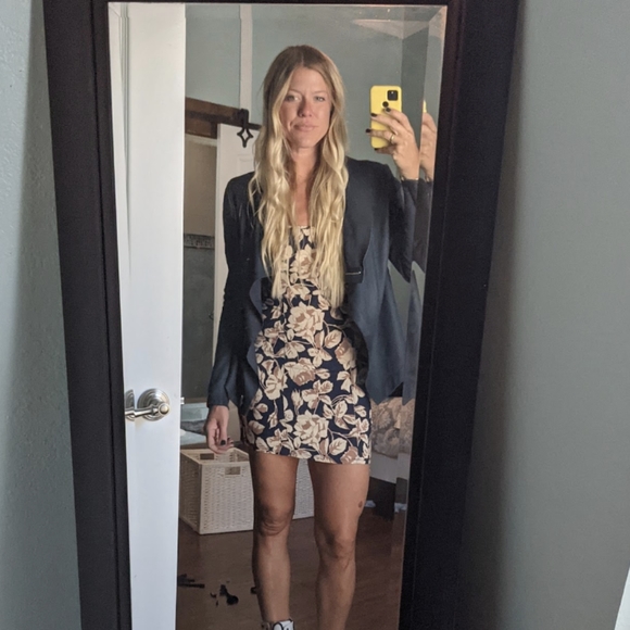 Muuba Leather Blue Jacket 8 - Picture 2 of 8